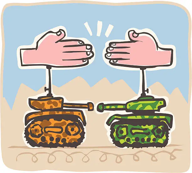 Vector illustration of Negotiations