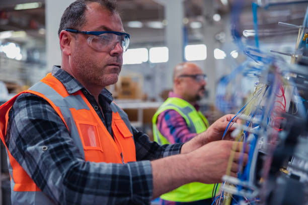 istock Manual worker man working at manufacturing factory 1606994640