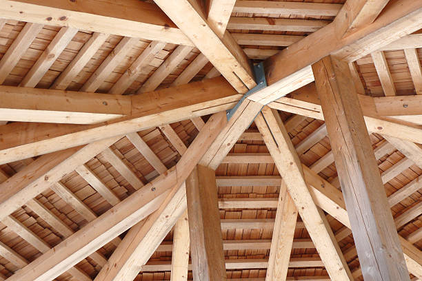 istock wooden roof construction 160700235