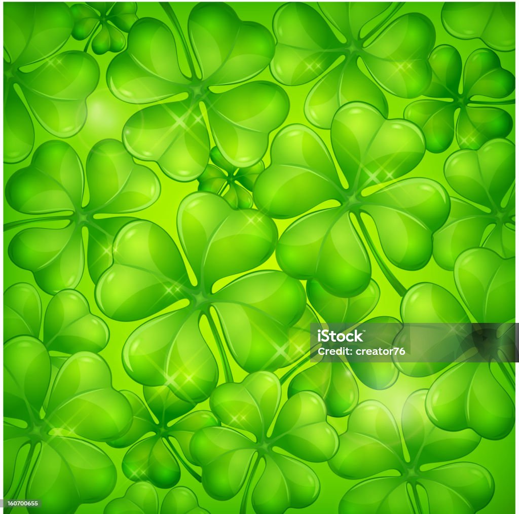 Clover leaf background Clover leaf green background, vector illustration for St. Patrick's day Celebration stock vector