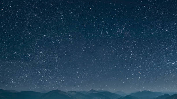 istock night sky in the forest with stars and moon 1607021540