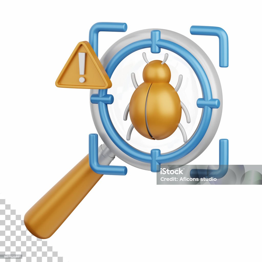 3d Rendering Bug Detection Isolated Useful For Technology Programming ...