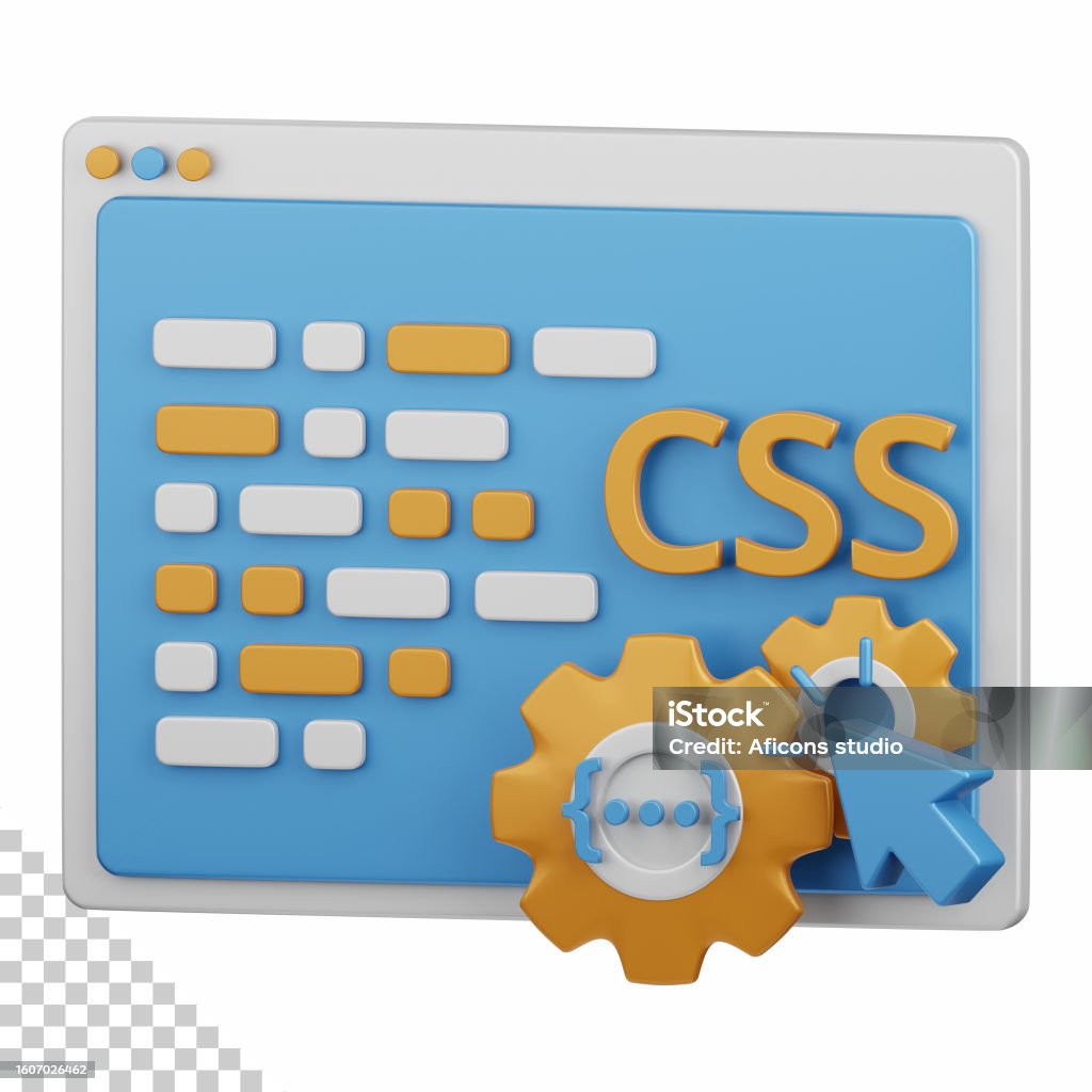 Css Coding Booster Photo 3d Rendering Css Coding Isolated Useful For Technology Programming ...