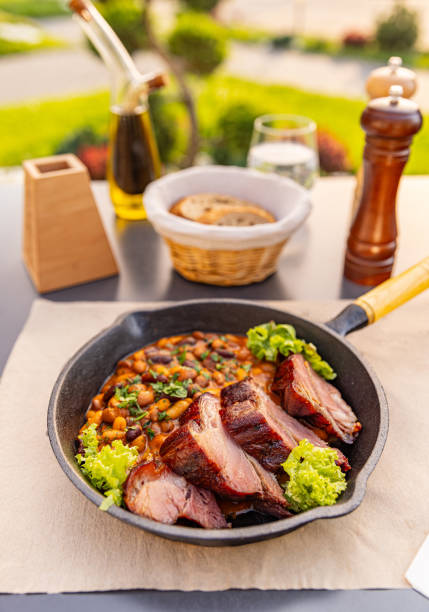 Bean stew with smoked pork
