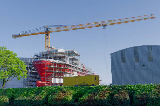 istock New ferry in construction using crane and scaffolding at Port Glasgow 1607076372
