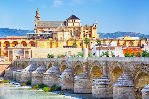 Roman Bridge and Guadalquivir river in Cordoba, Spain