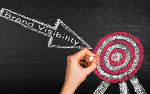istock Business target concept on chalkboard .Brand Visibility concept 1607170920