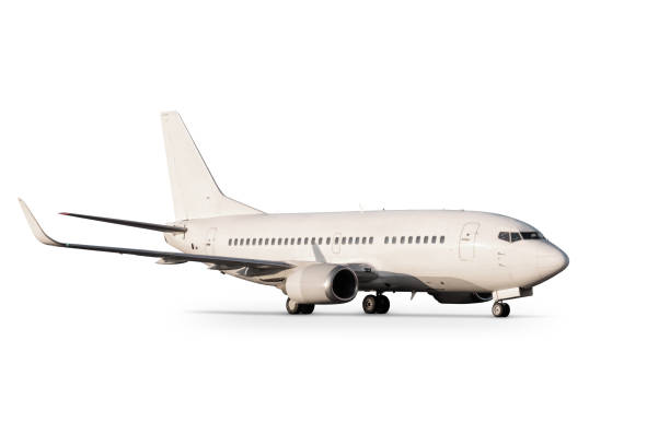 istock Passenger airliner isolated on white background 1607243182