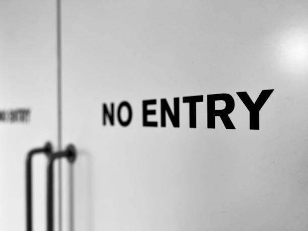 istock No Entry signage on interior doors 1607288408