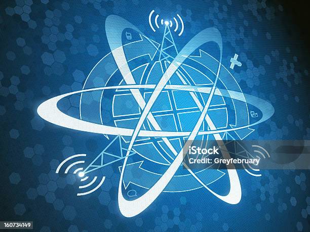 Orbit Navigation Stock Photo - Download Image Now - Design, Hexagon, Antenna - Aerial