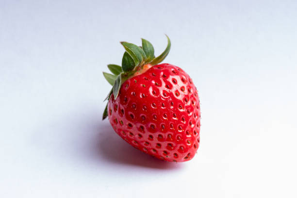 istock Strawberry isolated on white background. Ripe fresh strawberry Clipping Path. Professional studio macro shooting 1607381454