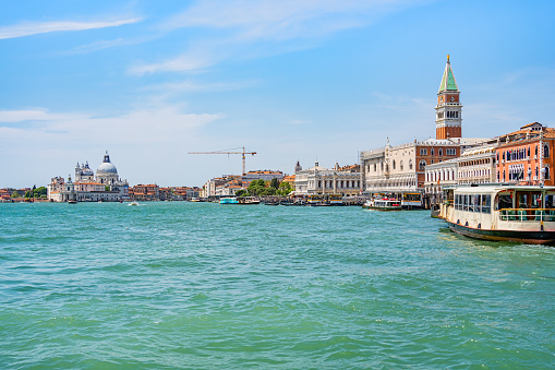 Venice, the capital of the northern Italy's Veneto region.  It is built on more the 100 islands in a lagoon in the Adriatic Sea.