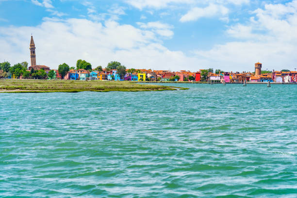 istock Panoramic view with the colorful Burano island 1607518405