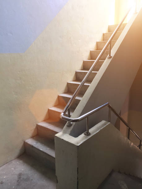 istock Stairway through which the sun shines through 1607548996