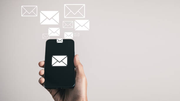 istock Businessman got the email message from smart phone. Information technology and network concept. 1607551085