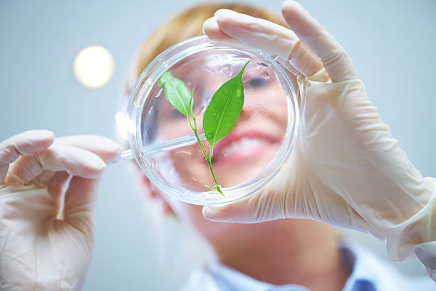Female scientist of biotechnology