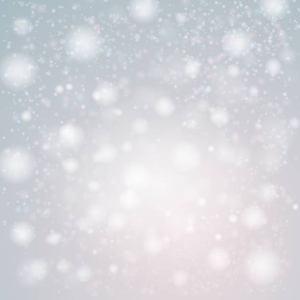 istock Festive silver luminous background. Holiday banner with bokeh and lights. Christmas template for party, design, decor. Vector illustration. 1607578866