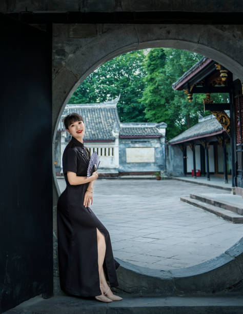 istock A woman in a cheongsam 1607581029