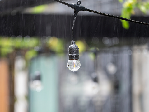 Unpluged garland of incandescent bulbs feit electric weatherproof indoor outdoor string lights