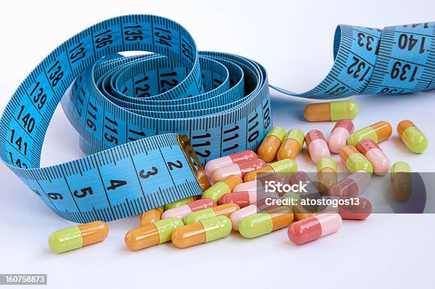 Taśma Pomiarowa Z Tabletek - zdjęcia stockowe i więcej obrazów Badanie lekarskie - Badanie lekarskie, Bez ludzi, Błyszczący