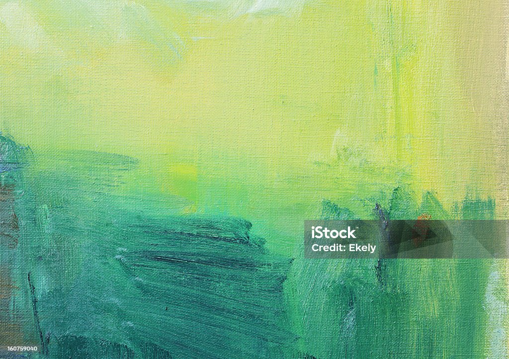 Verde abstrato Arte pintada de fundo. - Royalty-free Abstrato Foto de stock