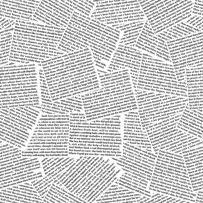 Shakespeare Background Pattern Seamless Pattern Has Been Made From Sonnets By William Shakespeare ...