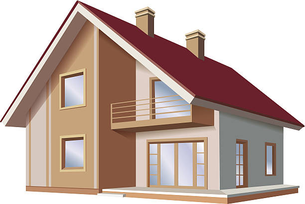 House vector art illustration