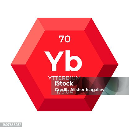 istock Ytterbium is chemical element number 70 of the Lanthanide group 1607663252