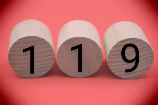 istock A building block with 119 written on it 1607663275