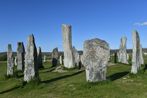 An image of the iconic Stonehenge, capturing the mystery and grandeur of this ancient monument set in the English countryside. The arrangement of these massive standing stones continues to fascinate and puzzle historians and visitors alike, making it one of the most famous prehistoric landmarks in the world.