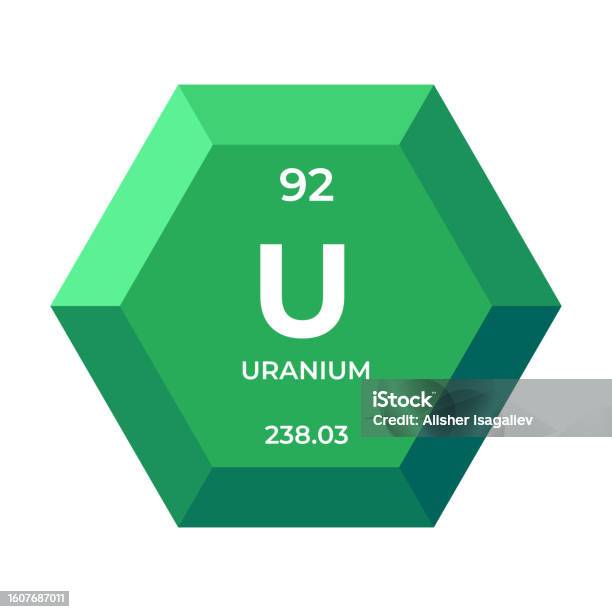 Elemento 92 Ilustración de El Uranio Es El Elemento Químico Número 92 Del Grupo De ...