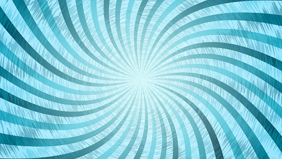 Blue Sunburst Pattern Abstract Background. Twirl. Ray. Radial. Vector Illustration