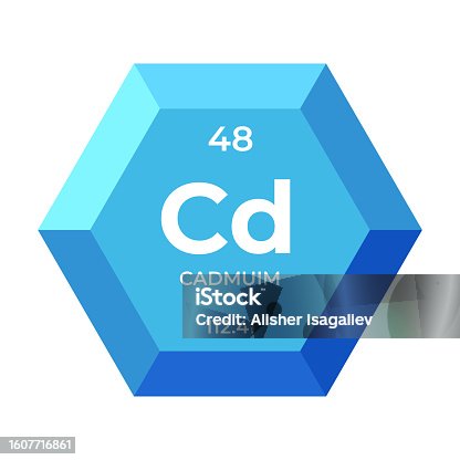 istock Cadmium is chemical element number 48 of the transition metal group 1607716861