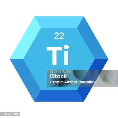istock Titanium is chemical element number 22 of the transition metal group 1607716906