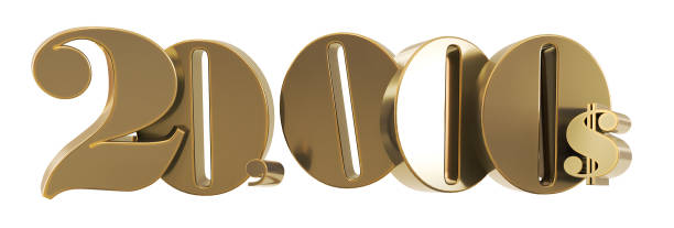 istock gold 20 thousand or twenty thousand dollars on white background, gold twenty thousand dollar 1607736473