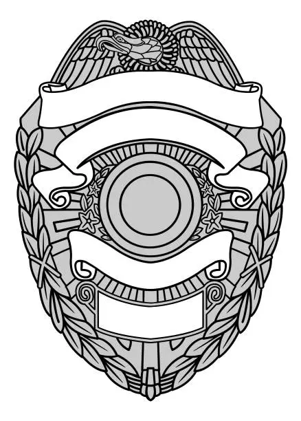 Vector illustration of Blank Badge