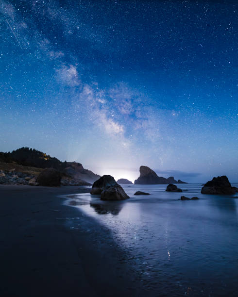 istock Milky Way at Rocky Beach 1607833132