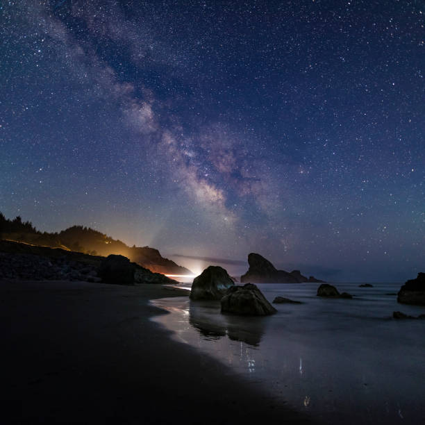 istock Milky Way at Rocky Beach 1607834768