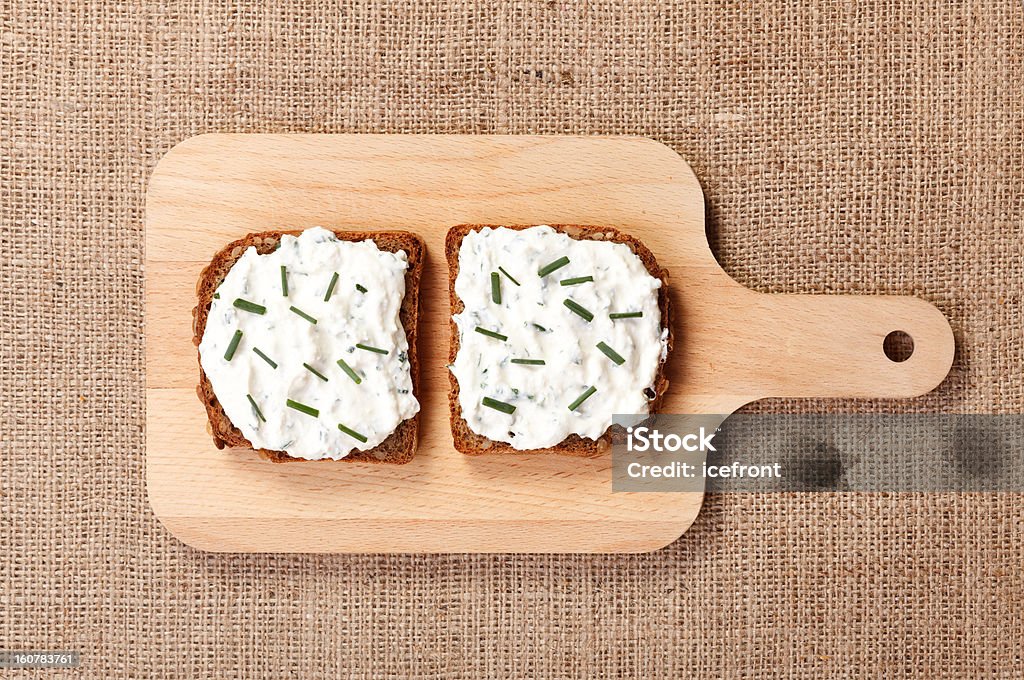 Duas fatias de pão buttered provocante - Royalty-free Alimentação Saudável Foto de stock