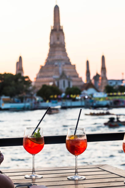 istock Wat Arun Temple of Bangkok view during sunset dusk 1607845491