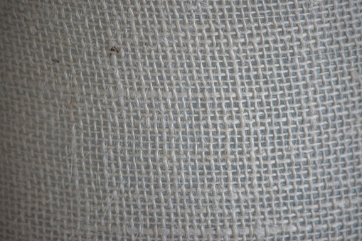 detail of the texture of a burlap fabric