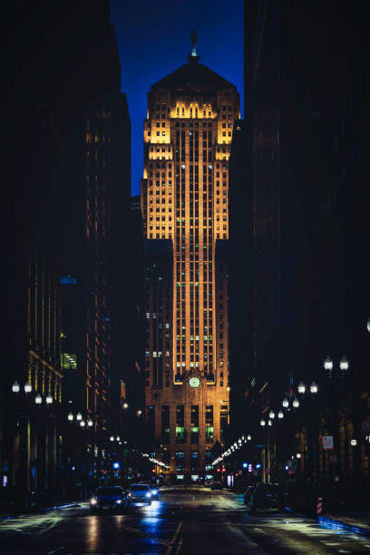 chicago board of trade - lasalle street photos et images de collection