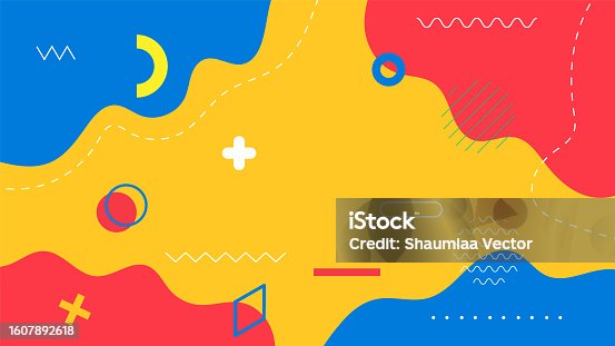 istock Modern liquid gradient abstract background with geometric element design 1607892618