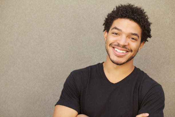 istock Happy Mixed Race Male Smiling Portrait 160790455