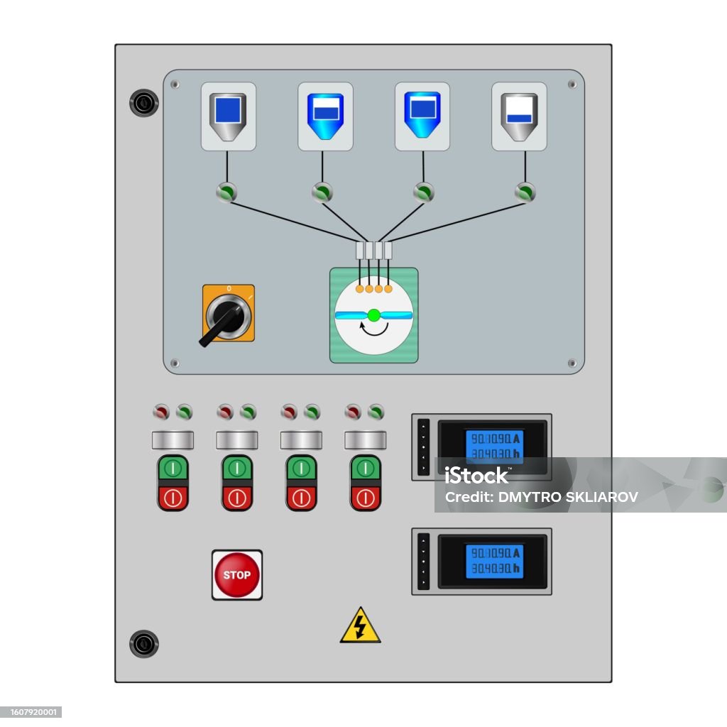 Production Process Control Panel Control Panel Production Control Panel And Control Of Computer Devices ...