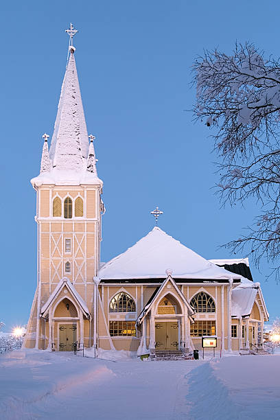 istock Arvidsjaur Church in winter, Sweden 160792874