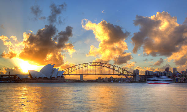 istock Sydney Harbour with Opera House and Bridge 160793142
