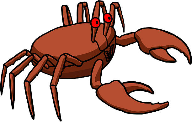 crab vector art illustration