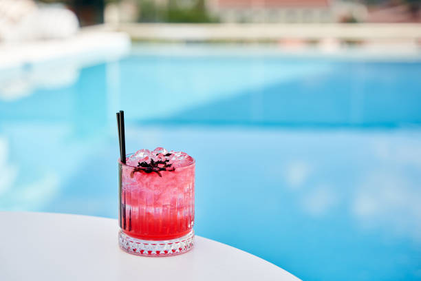 istock Fresh cold cocktail with red berries and alcohol 1607967415