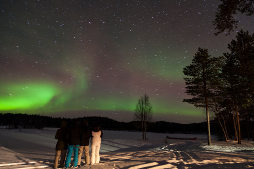Aurora Borealis in Inari, Lapland, Finland